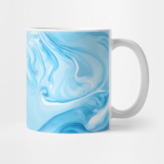 SKY BLUE LIQUID MARBLE DESIGN, IPHONE CASE AND MORE by ZARBIT